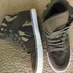 Camo Hightop Sneakers
